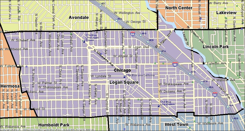 Homes For Sale In Logan Square Lucid Realty   Logan Square Map 